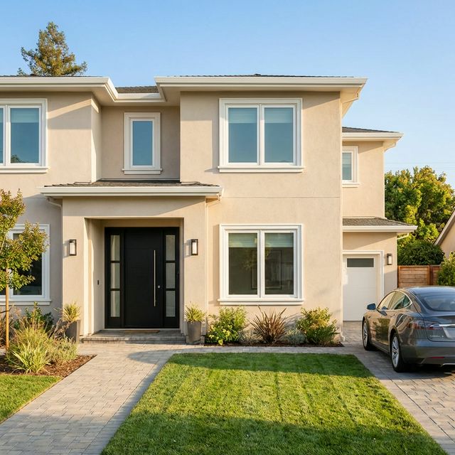 Fasádní nátěr rodinného domu